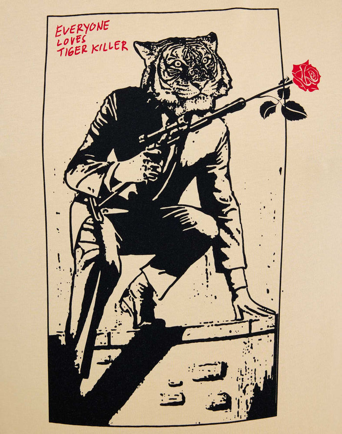 t-shirt tigerkiller PULLIN en coton