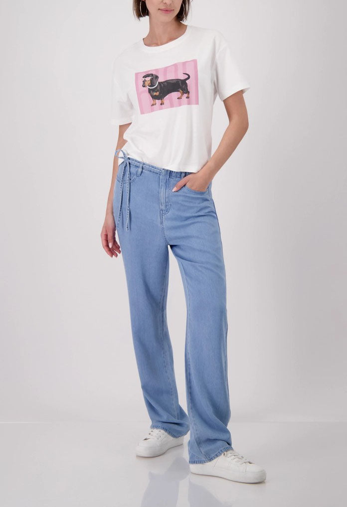 T-shirt with dachshund print
