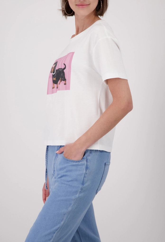 T-shirt with dachshund print