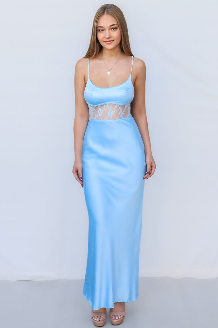 Takiyah Maxi Dress - Blue - Runway Goddess