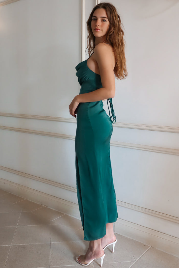 Taleah Formal Dress - Forest Green - Runway Goddess