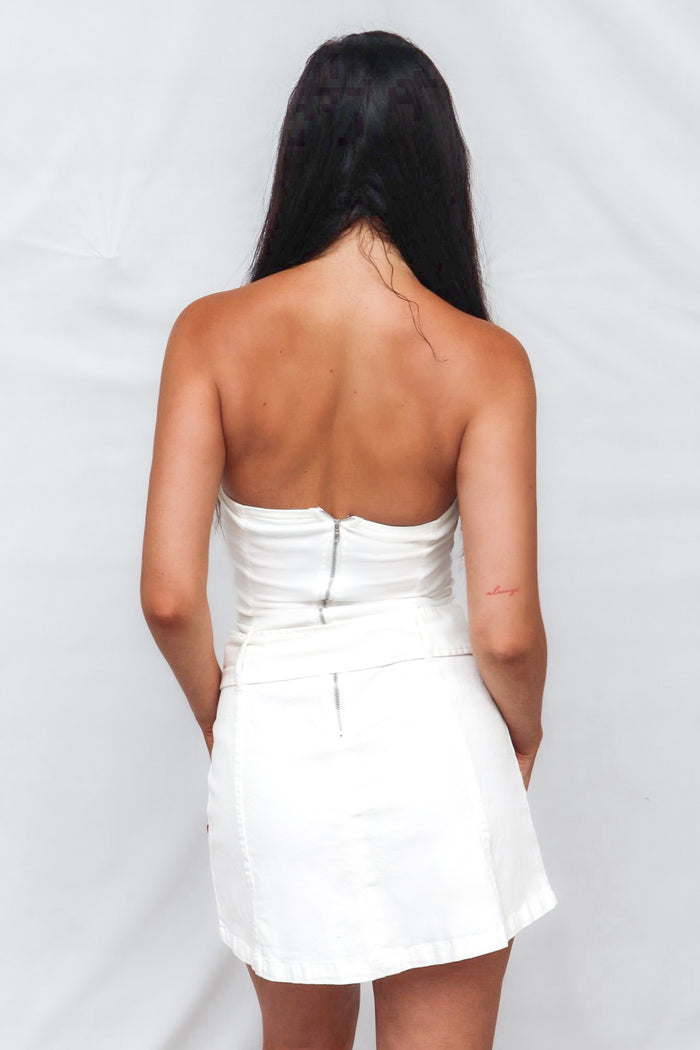 Talena Mini Dress - White - Runway Goddess