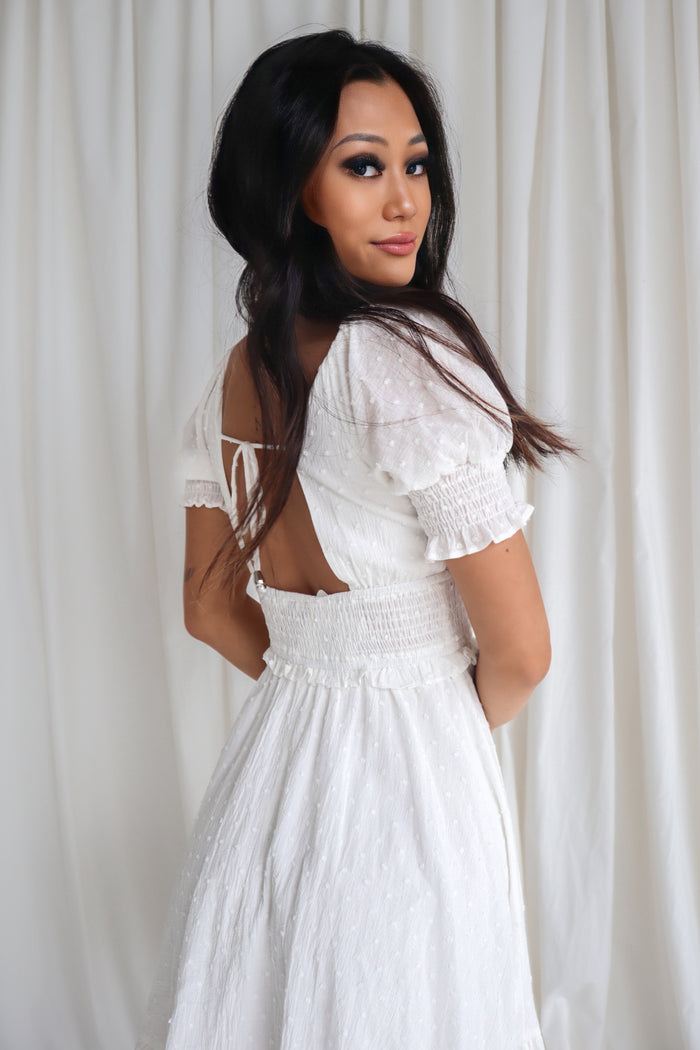 Talisa Mini Dress - White - Runway Goddess
