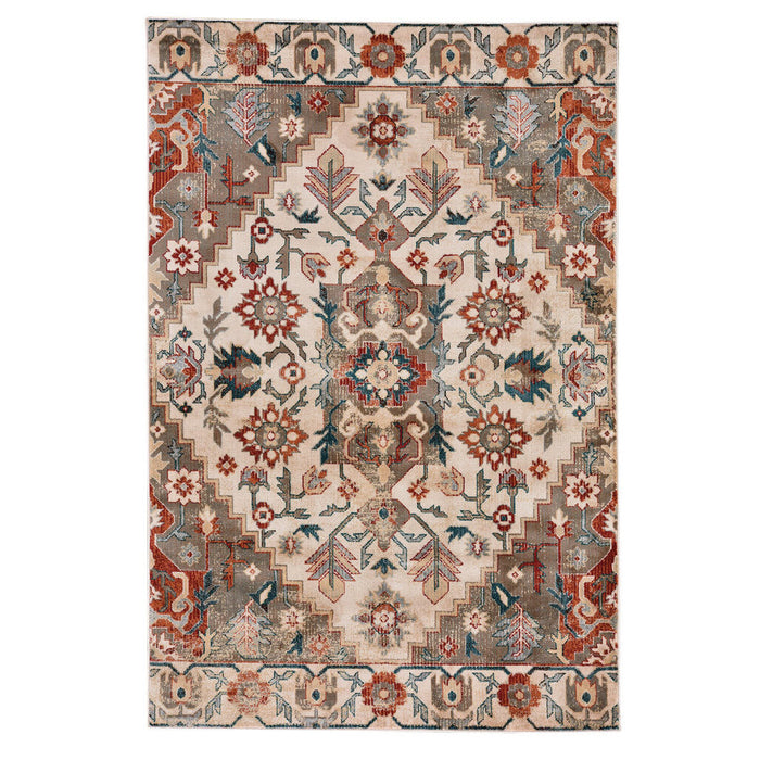 Taraji-Kazak Ivory Multi Machine Woven Rug Rectangle image