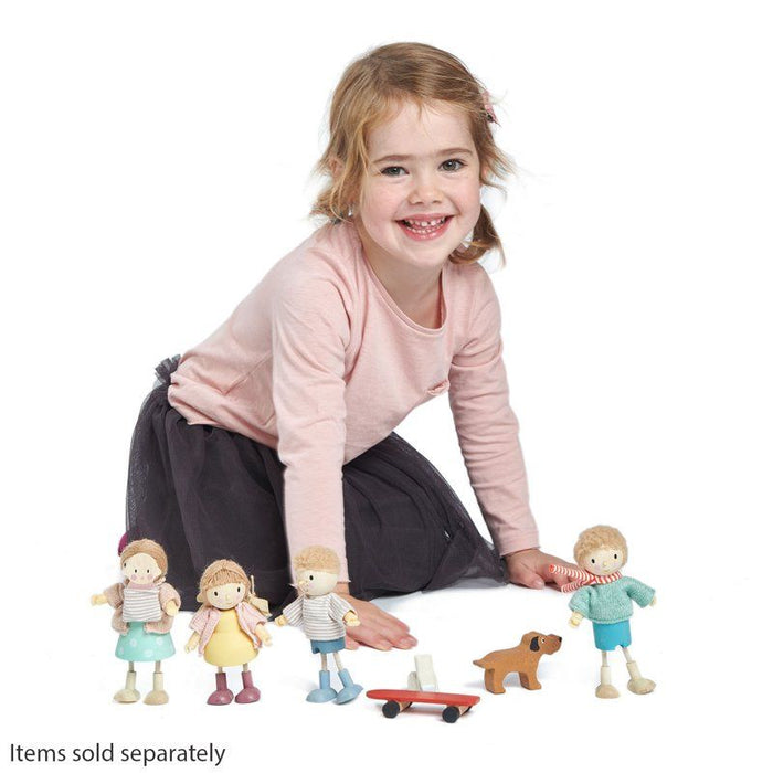 Tender Leaf Toys Doll Edward with Flexible Limbs & His Skateboard