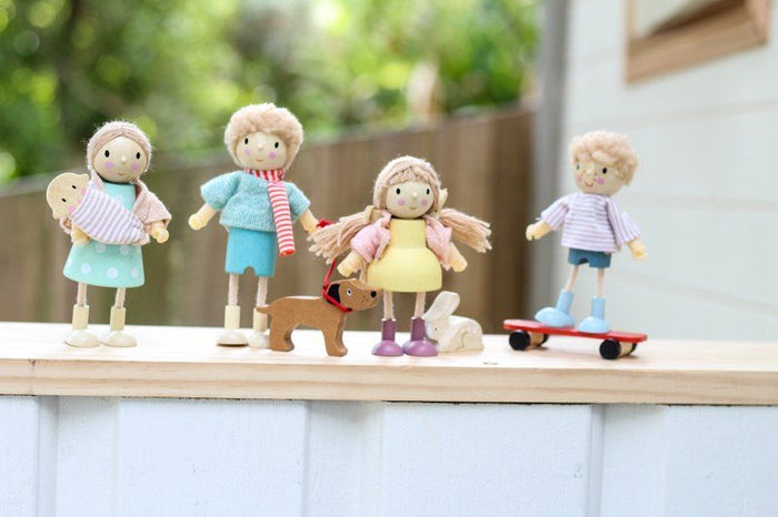 Tender Leaf Toys Doll Edward with Flexible Limbs & His Skateboard