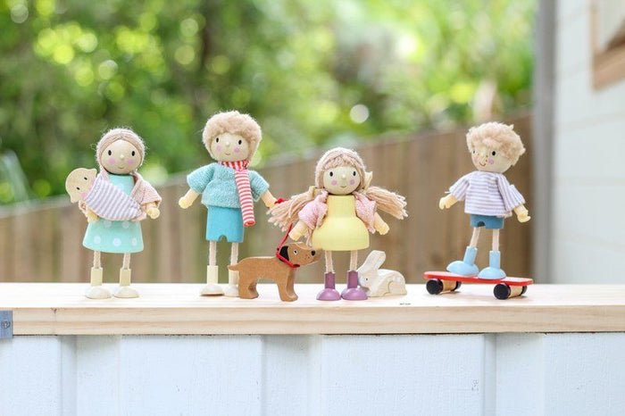 Tender Leaf Toys Doll Edward with Flexible Limbs & His Skateboard
