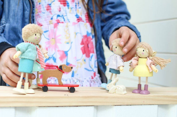 Tender Leaf Toys Doll Edward with Flexible Limbs & His Skateboard