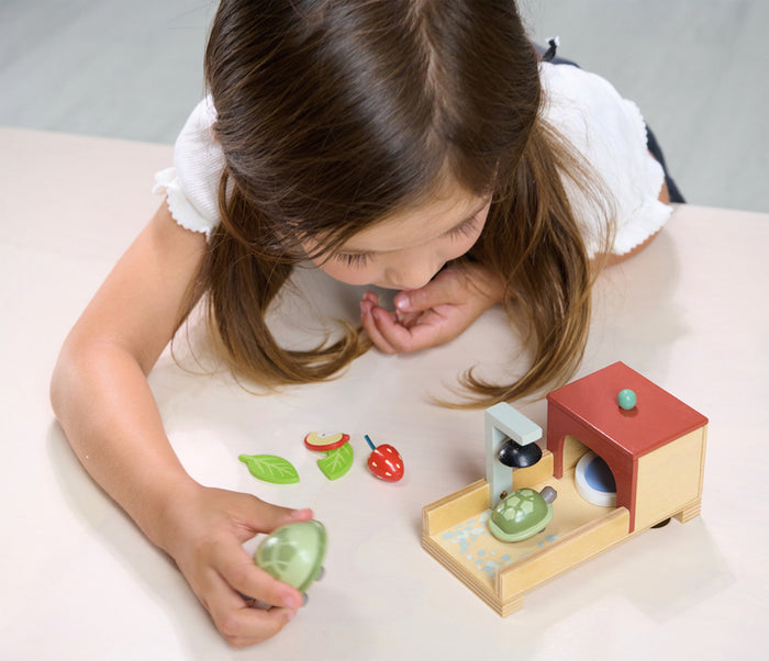 Tender Leaf Toys Dollhouse Tortoise Pet Set