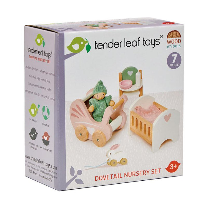 Tender Leaf Toys Dovetail Dollhouse Nursery Set