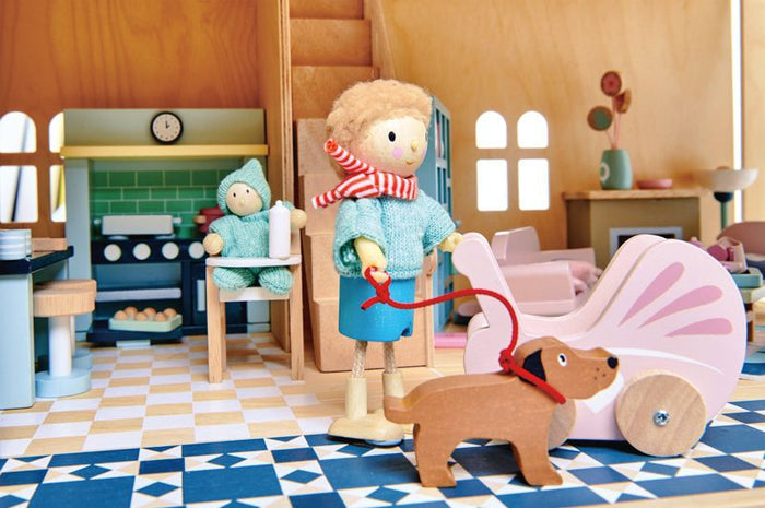 Tender Leaf Toys Dovetail Dollhouse Nursery Set