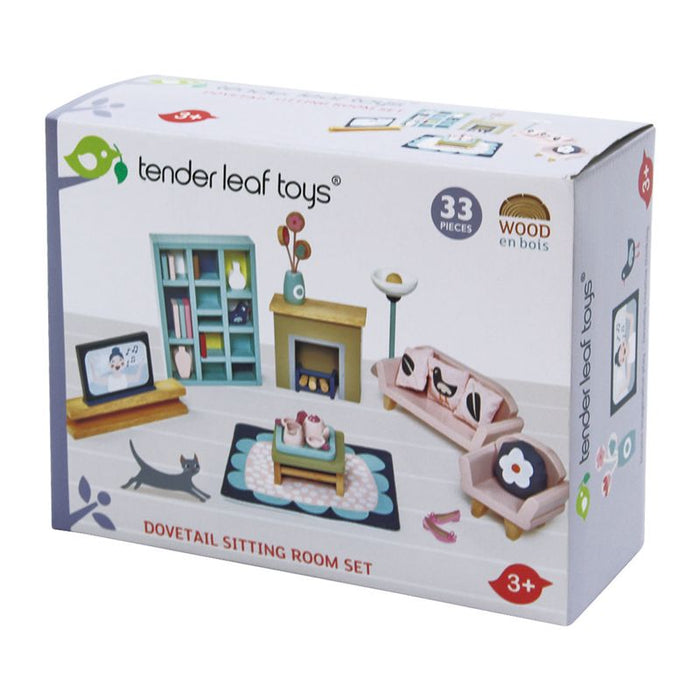 Tender Leaf Toys Dovetail Dollhouse Sitting Room Set