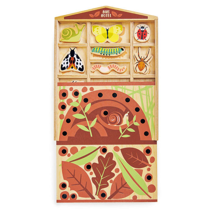 Tender Leaf Toys Pretend Wooden Bug Hotel Play Set