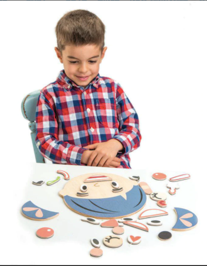 Tender Leaf Toys What's Up Bag Wooden Magnetic Expressions Face Set