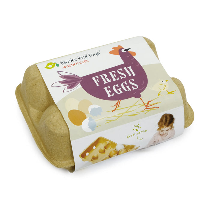 Tender Leaf Toys Wooden Eggs & Carton
