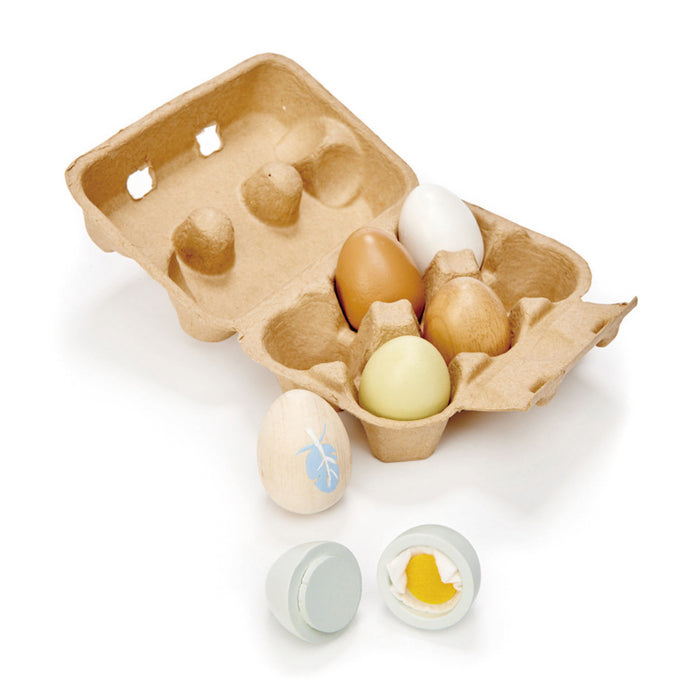 Tender Leaf Toys Wooden Eggs & Carton