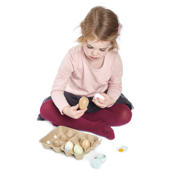 Tender Leaf Toys Wooden Eggs & Carton