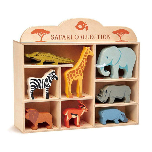 Tender Leaf Toys Display Shelf Set -  Safari Animal