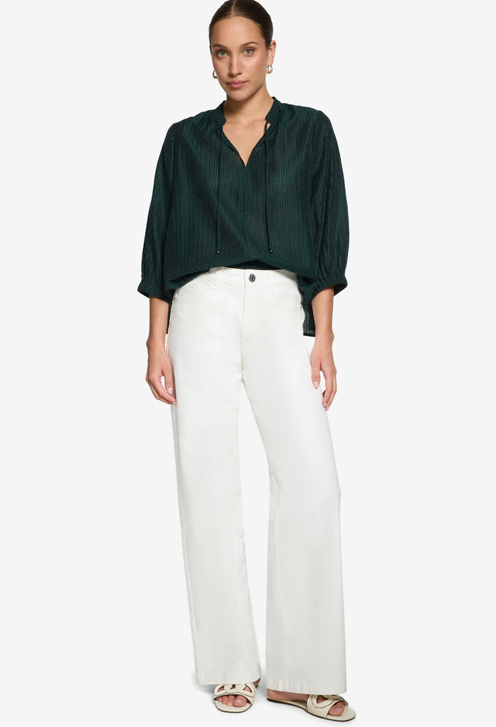 Textured Slip On Blouse