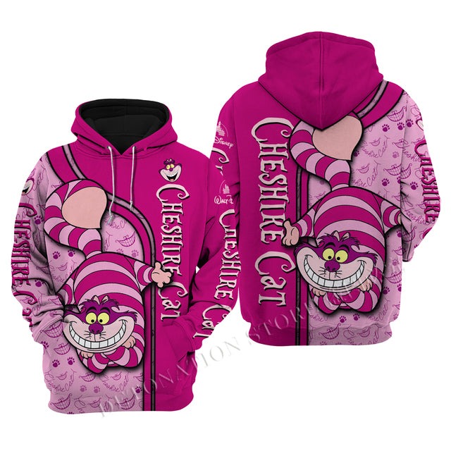 The Cheshire Cat 3D Printed Flannelette Hoodies