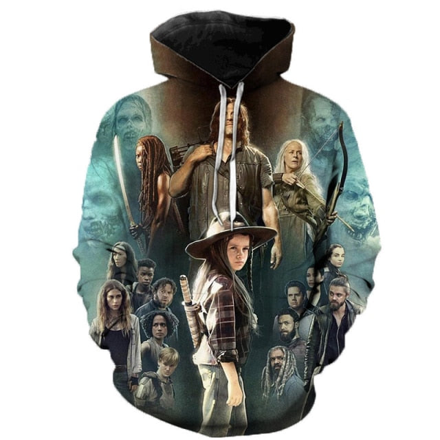 The Walking Dead 3D Printed Hoodies & T-Shirts
