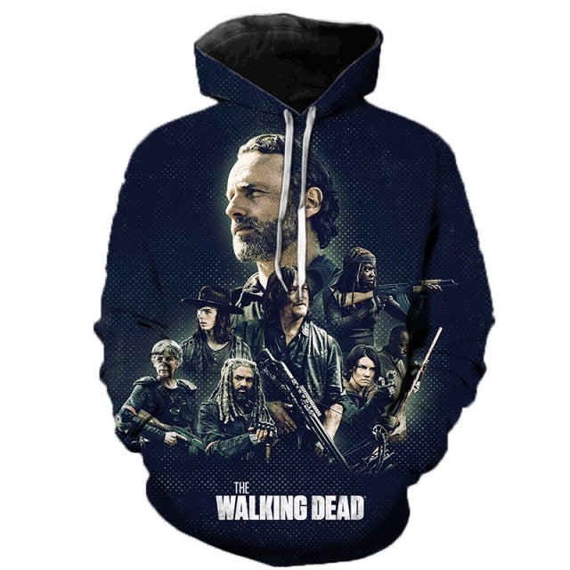 The Walking Dead 3D Printed Hoodies & T-Shirts