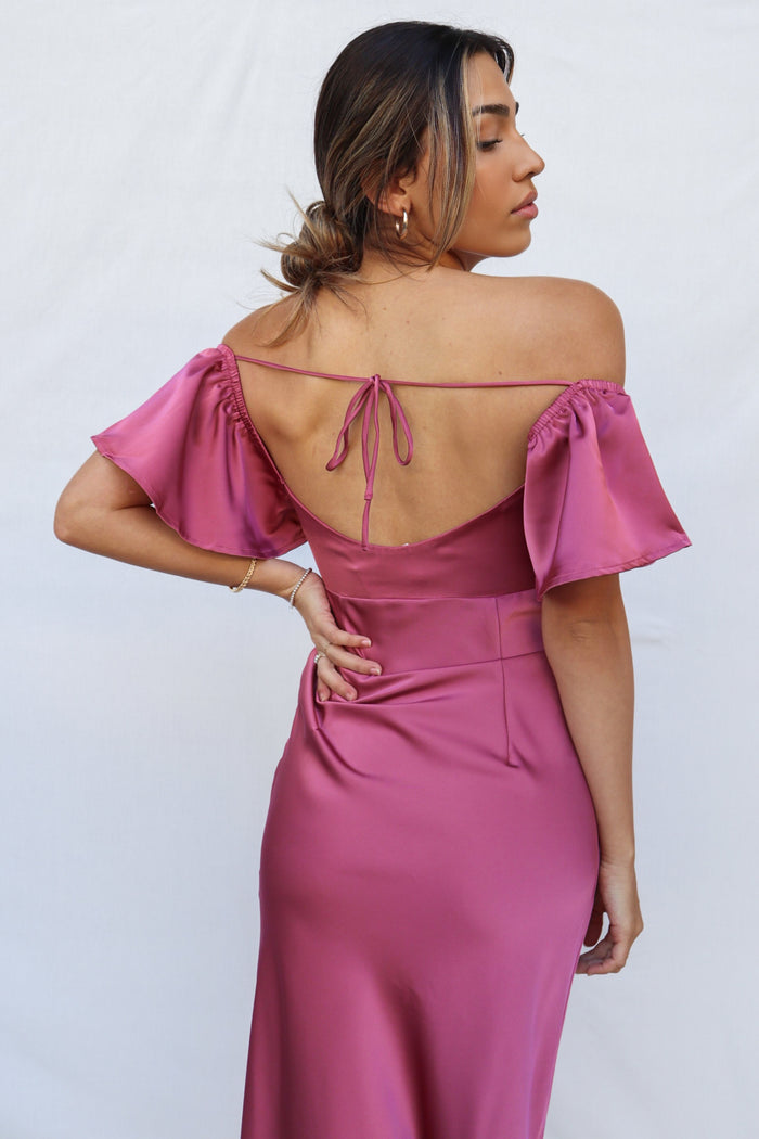 Tiara Midi Dress - Rose Pink - Runway Goddess