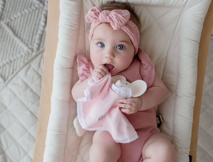 Tikiri Meiya the Mouse Snuggly Teether & Comforter