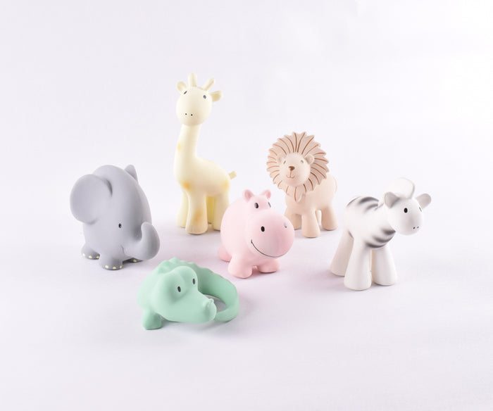 Tikiri My First Zoo Animals Natural Rubber Toys
