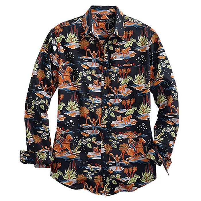 Tin Haul Hawaiian Rodeo Long Sleeve - Men's Western Shirt - Hatcountry