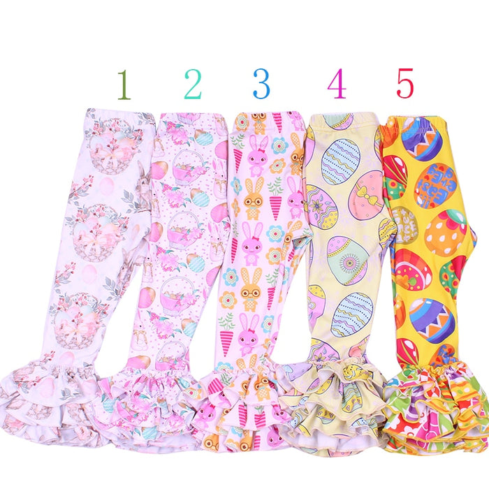 Toddler Girls Easter Boutique Ruffle Pants