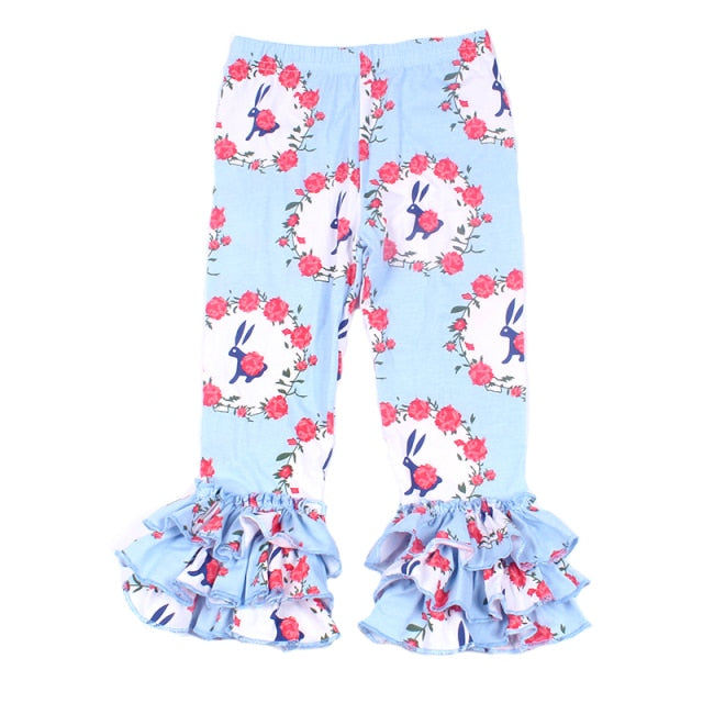 Toddler Girls Easter Boutique Ruffle Pants