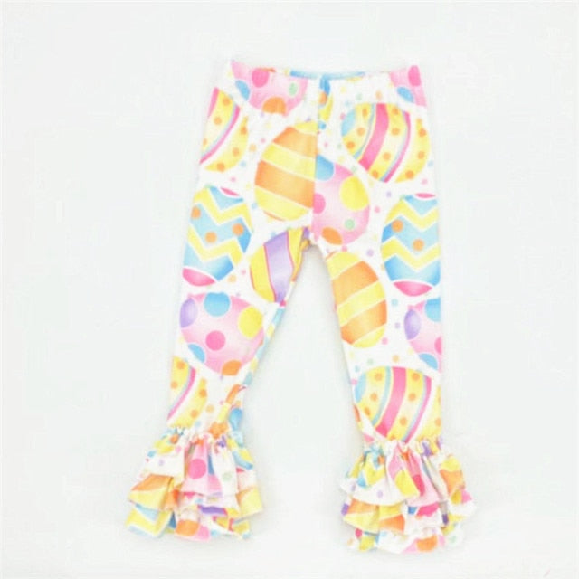 Toddler Girls Easter Boutique Ruffle Pants