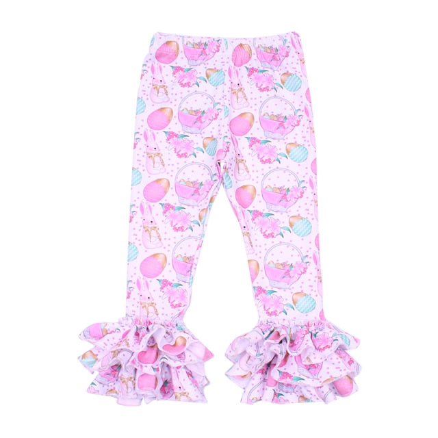 Toddler Girls Easter Boutique Ruffle Pants