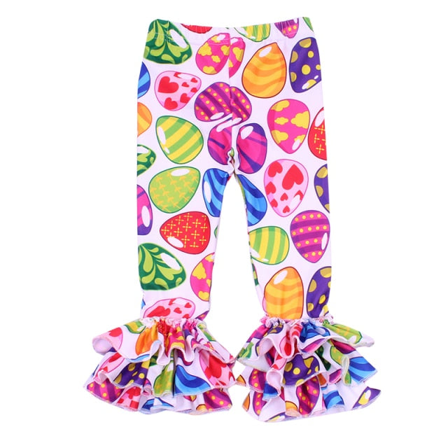 Toddler Girls Easter Boutique Ruffle Pants
