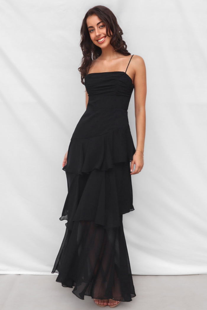 Tommi Maxi Dress - Black - Runway Goddess