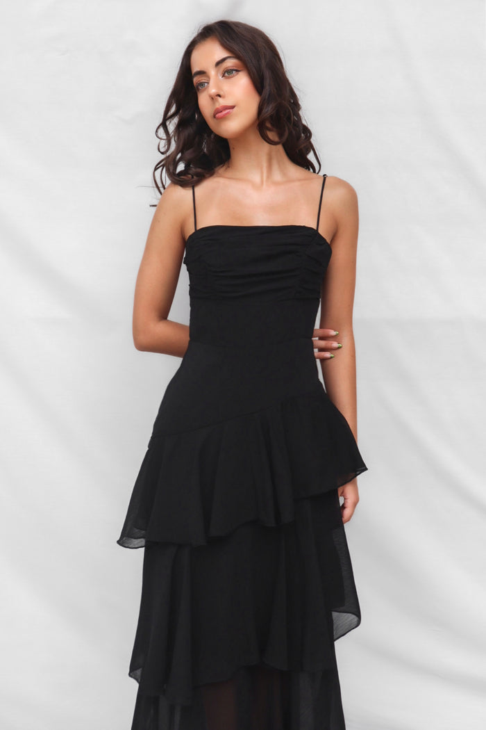Tommi Maxi Dress - Black - Runway Goddess