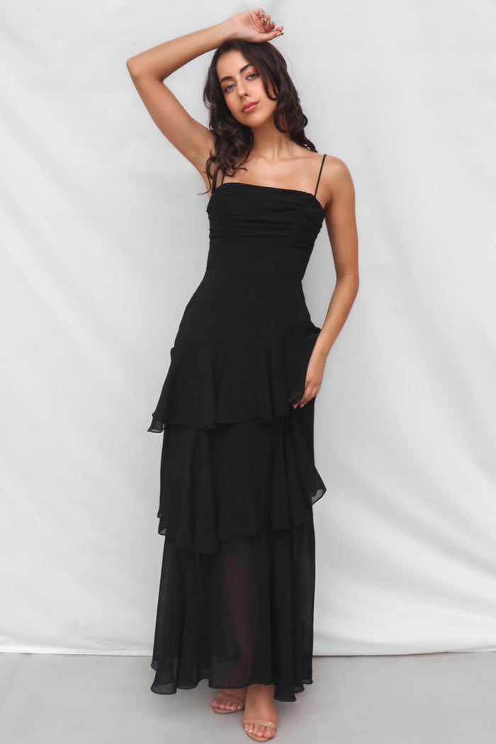 Tommi Maxi Dress - Black - Runway Goddess