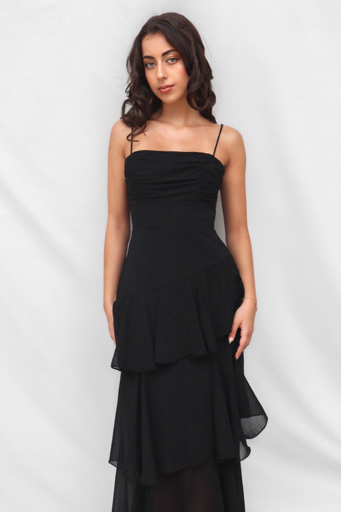 Tommi Maxi Dress - Black - Runway Goddess