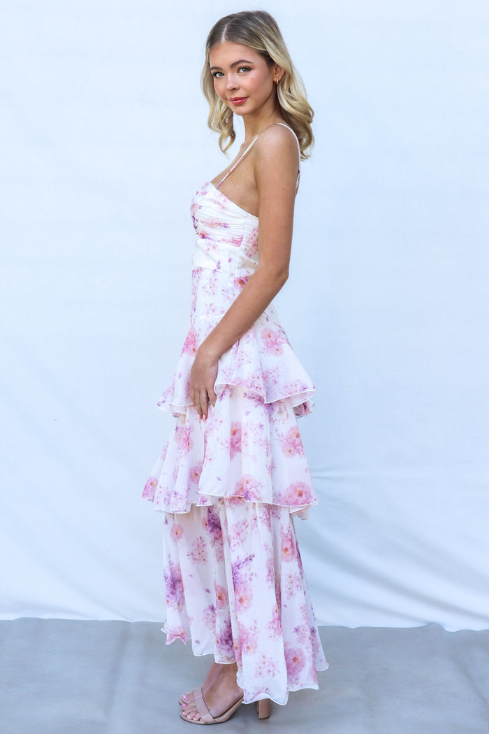 Tommi Maxi Dress - Blush Floral