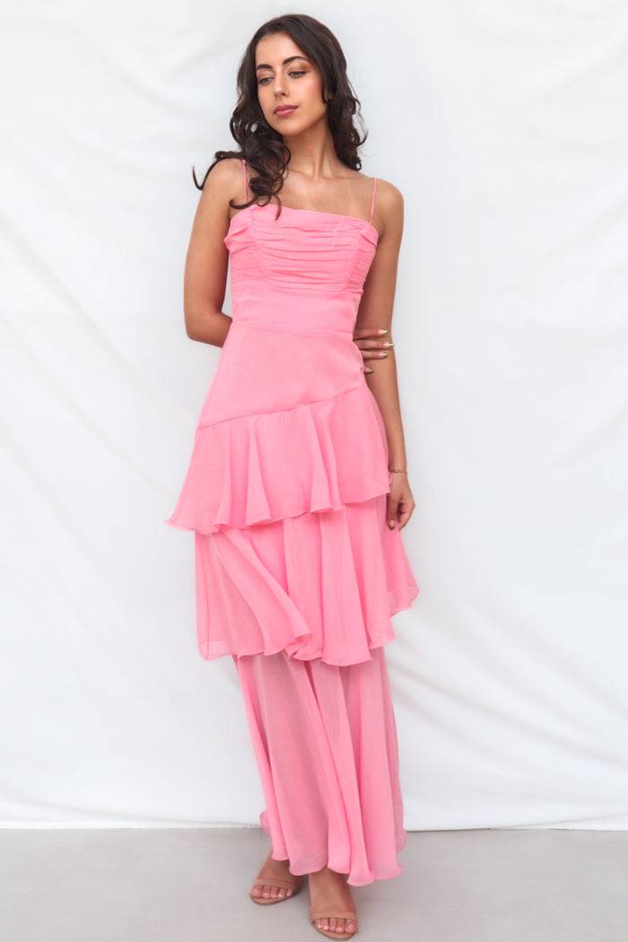 Tommi Maxi Dress - Blush - Runway Goddess