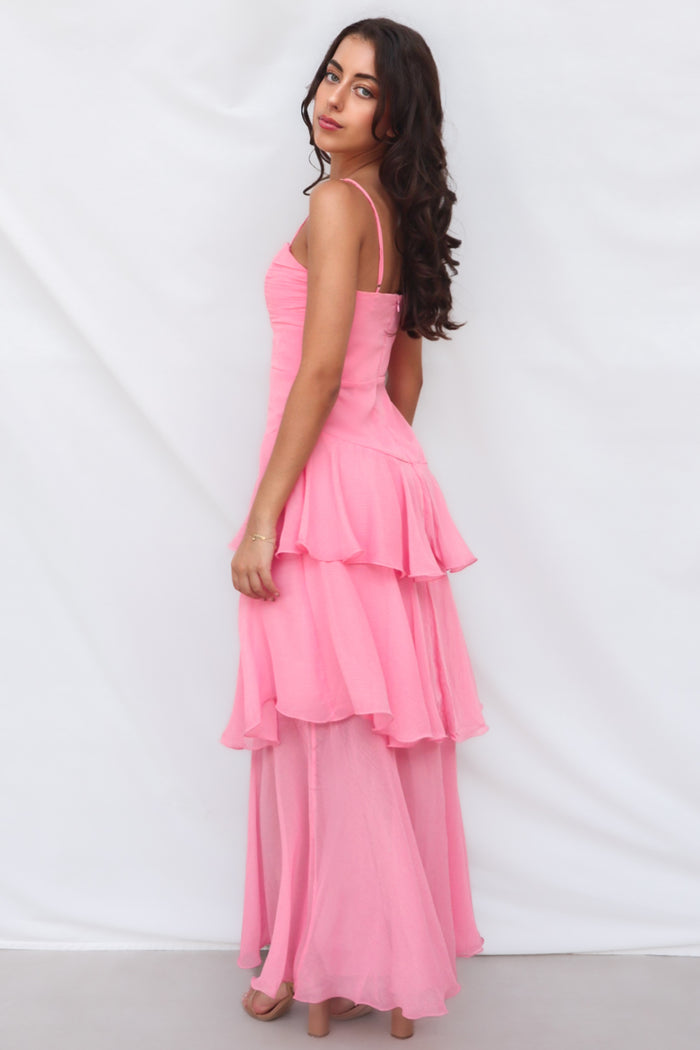 Tommi Maxi Dress - Blush - Runway Goddess