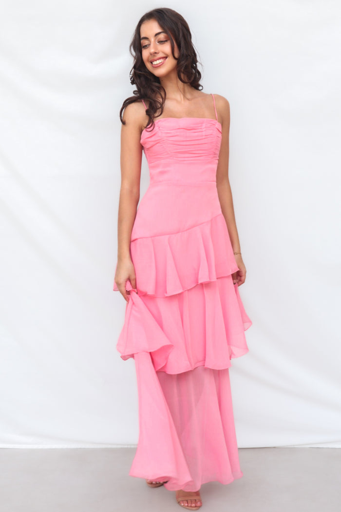 Tommi Maxi Dress - Blush - Runway Goddess