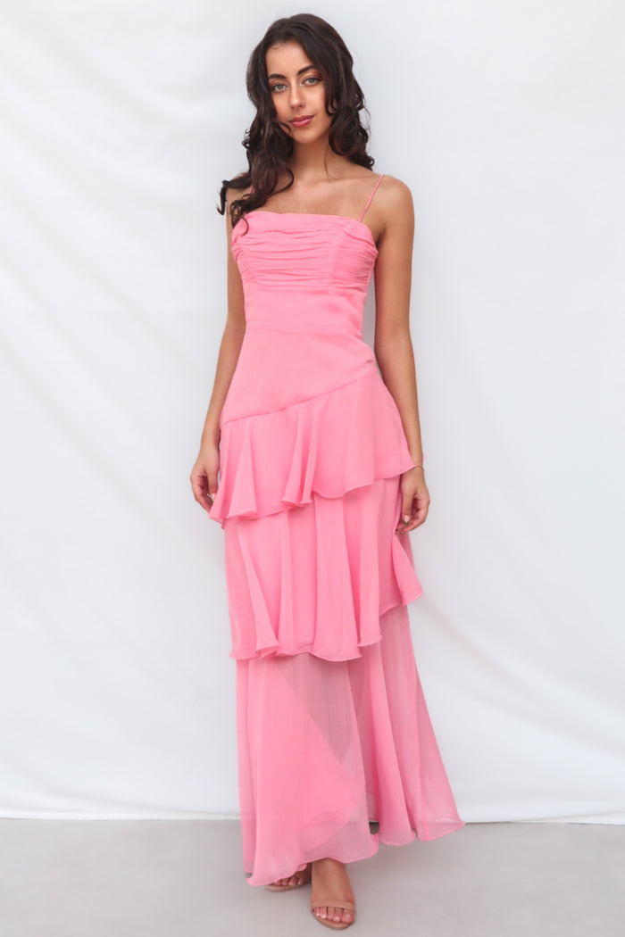 Tommi Maxi Dress - Blush - Runway Goddess
