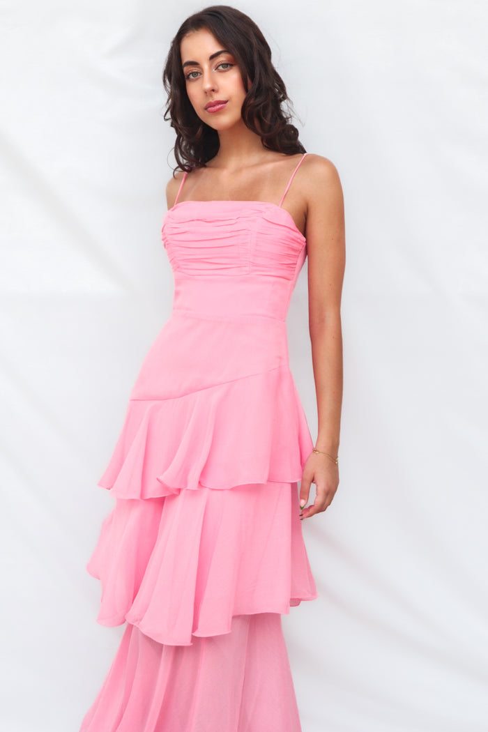 Tommi Maxi Dress - Blush - Runway Goddess
