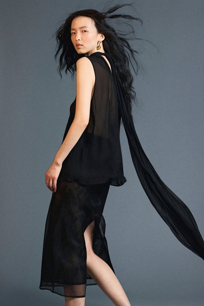 Translucent Two-layer Skirt