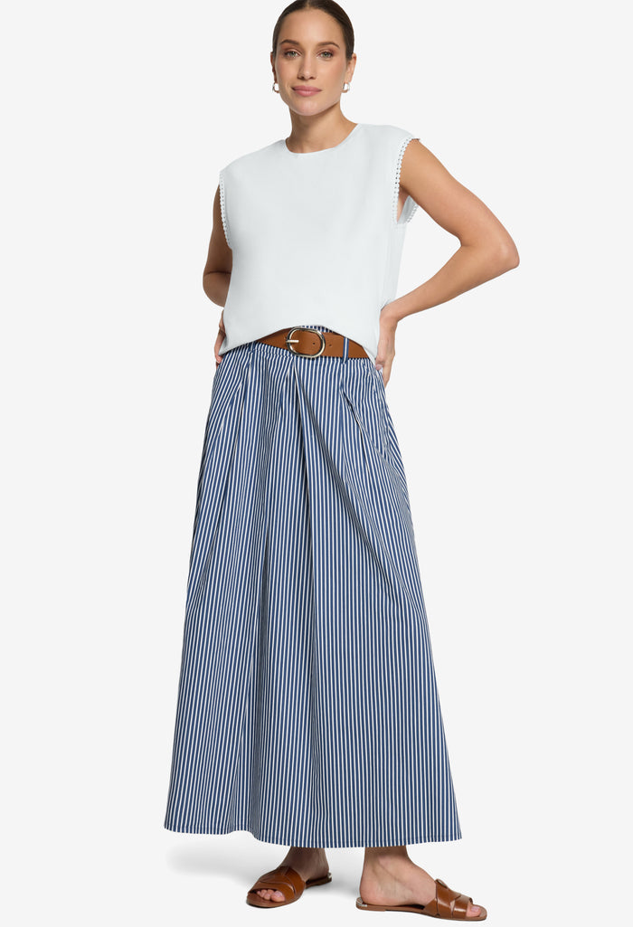 Trim Detail Sleeveless Top