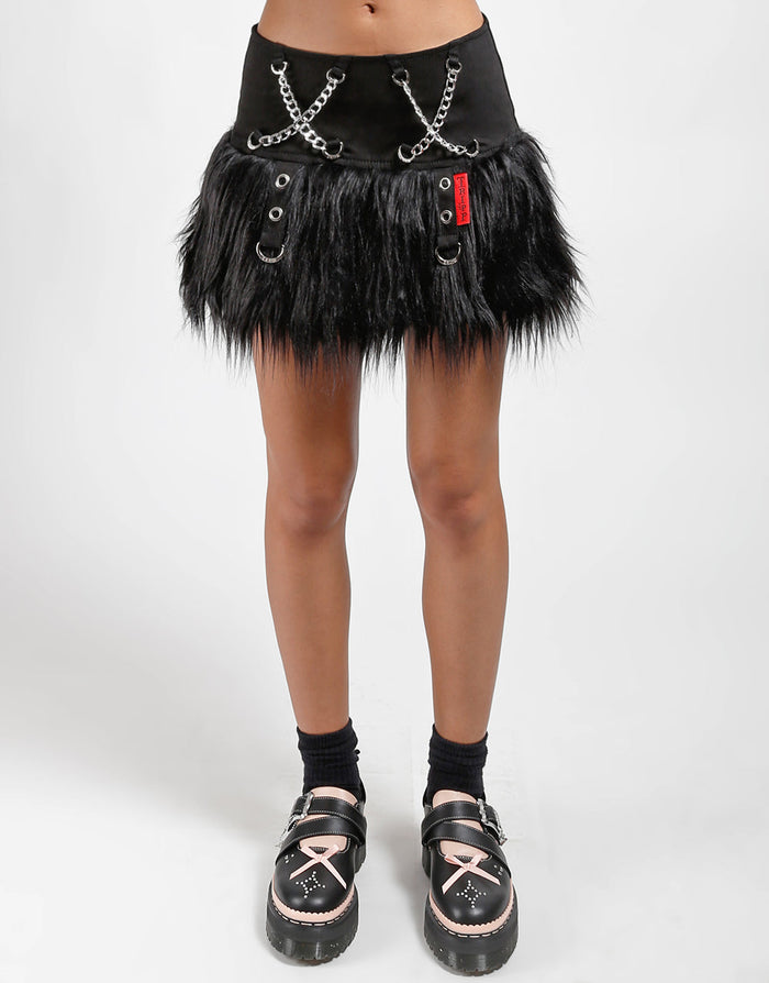 Tripp NYC Furtastic Pleated Skirt