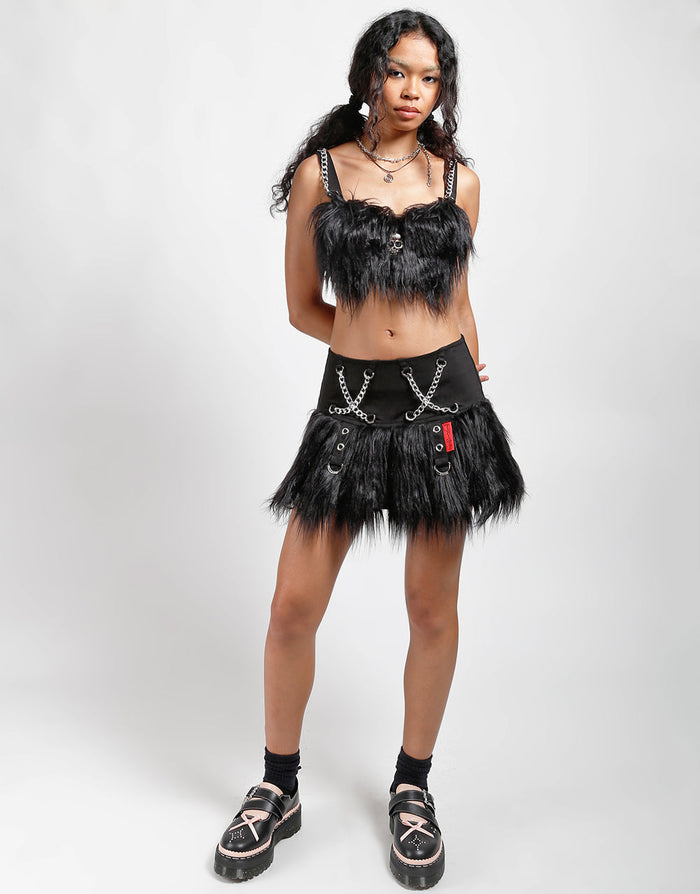 Tripp NYC Furtastic Pleated Skirt