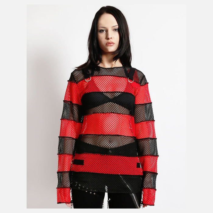 Tripp NYC Mega Mesh Stripe Jersey
